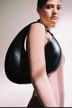 Italian Niche Design Crescent Hobo Shoulder Bag