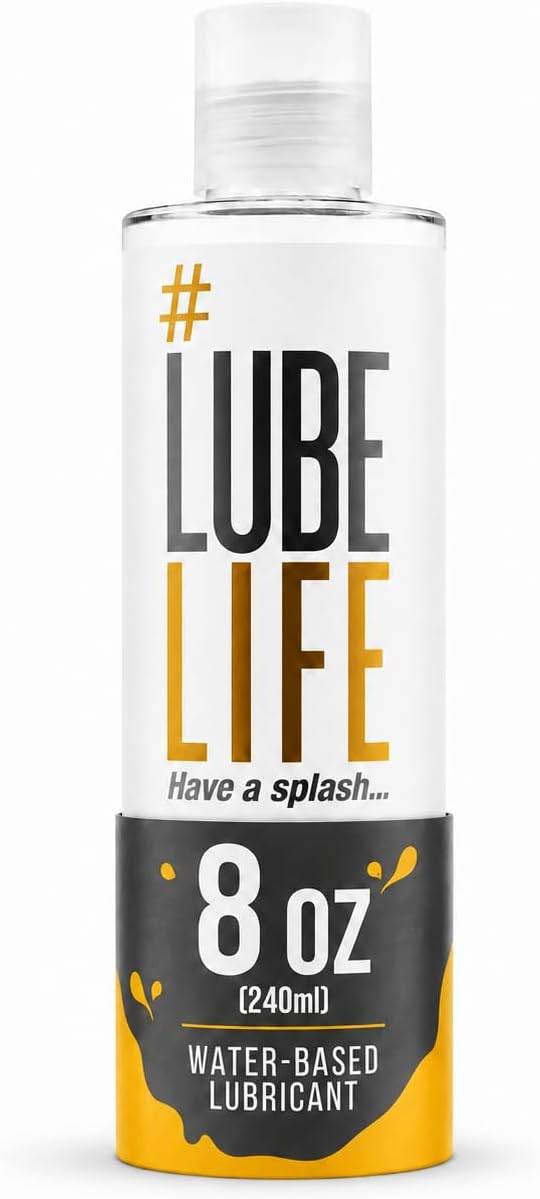 Lubricant - LUBELIFE Water-Based Lube – Personal Lubricant for Men, Women & Couples, Travel Size, Non-Staining, Easy Clean-Up, Toy-Safe, 8 Fl Oz