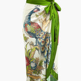 Peacock Print Cover Up