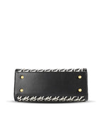 Branded Jacquard Stitch Kelly-Style Shoulder & Top Handle Bag