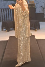Hampagne Sequin Loose Pants Set