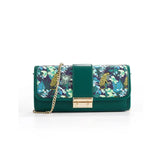 Urban Fashion Emerald Garden Print Barrel Bag