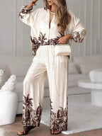 Printed Long Sleeve & Pants Set