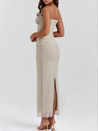 Maxi Dress Dreamscape - Light Gray Dream