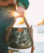 Wrangler Genuine Hair-On Cowhide Tote Bag