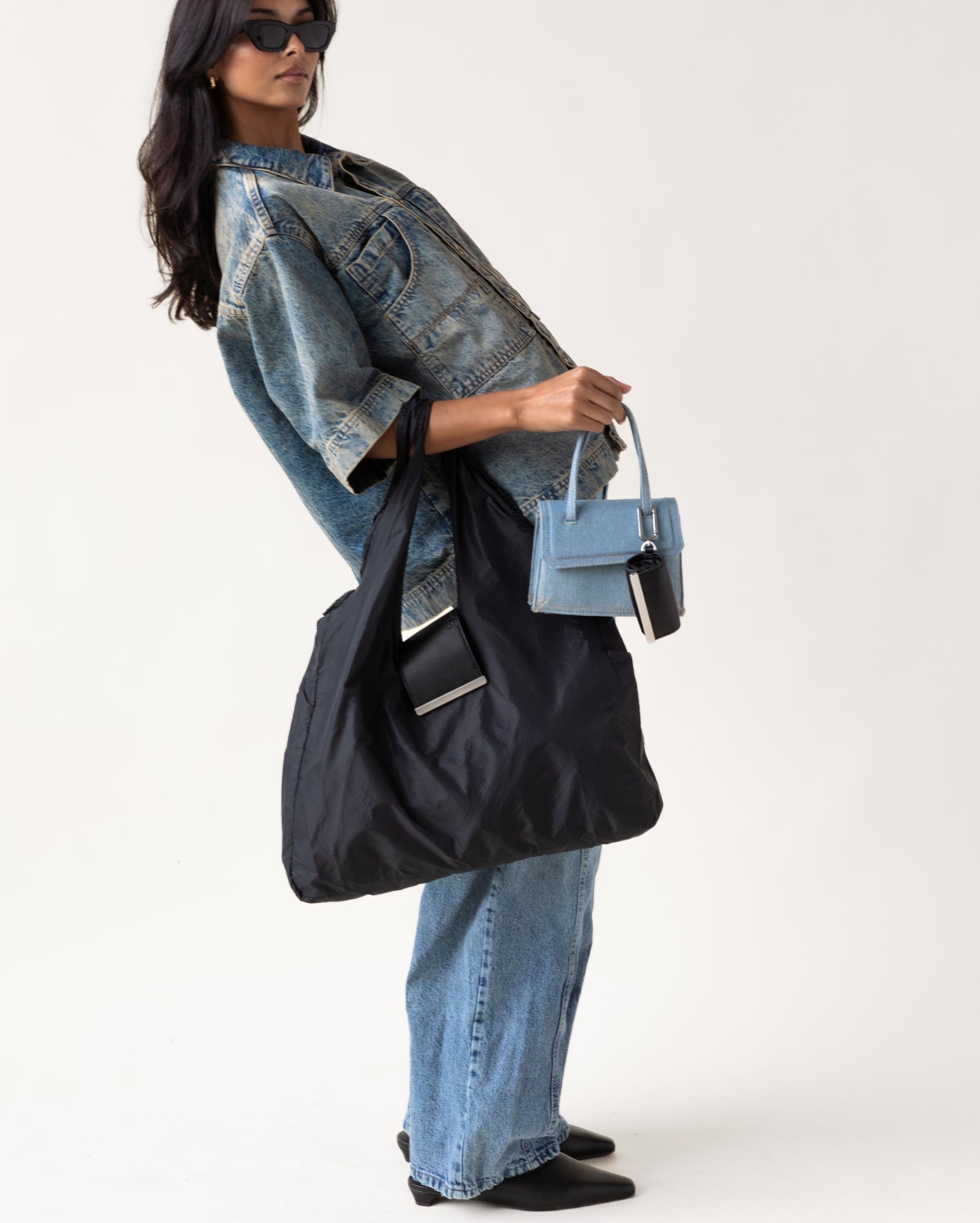 Keychain tote - jet
