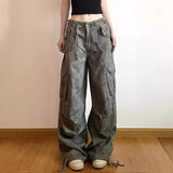 Slimming Camouflage Cargo Denim Pants