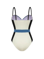 Colorblock Structured One Piece Swimsuit
