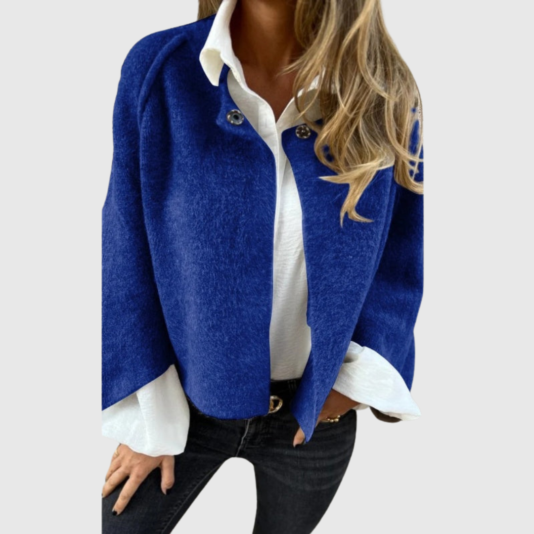Elise | Short coat with elegant flared sleeves