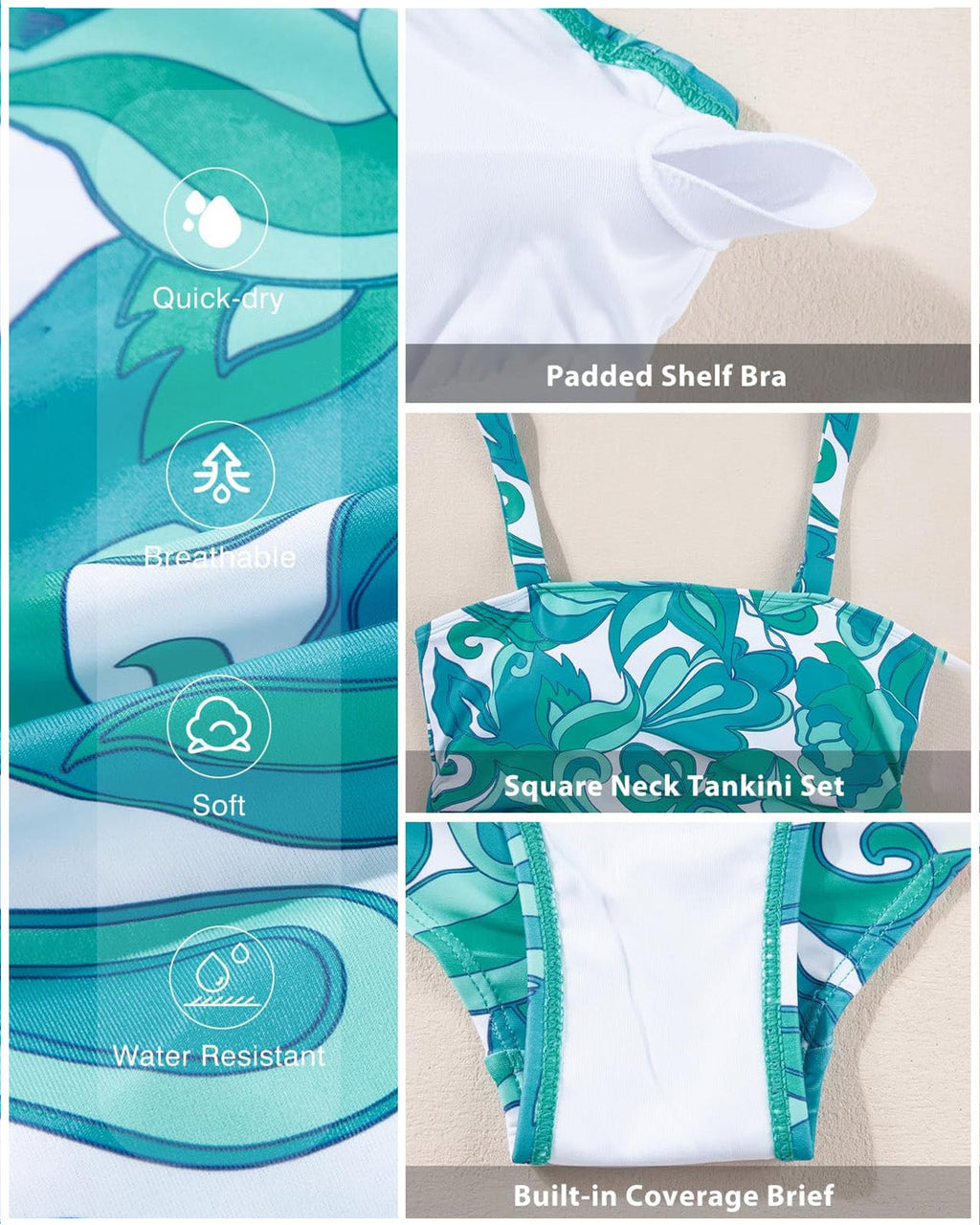 SLIM® Cover Square Tankini Set