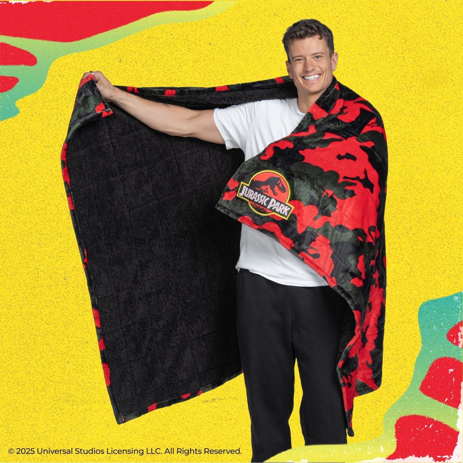 Jurassic Park Sherpa Blanket