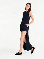 Minimalist High-Low Sleeveless Playsuit