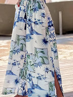 Tropical Print Two-Piece Bikini Set