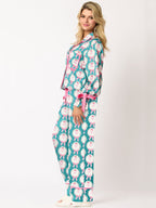 Santa Print Pajama Set