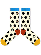 Cute Cartoon Penguin Polka Dot Socks