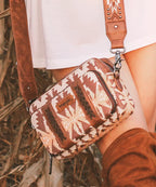 Wrangler Aztec Printed Crossbody Purse