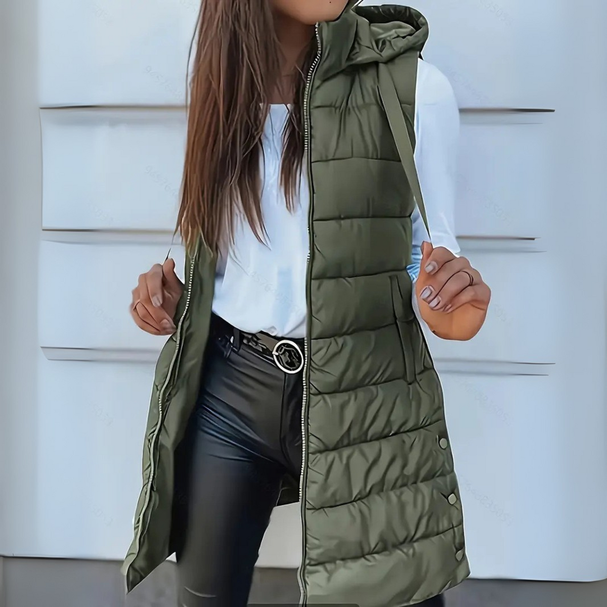 RAIN™ | Casual Sleeveless Hood Long Puffer Vest