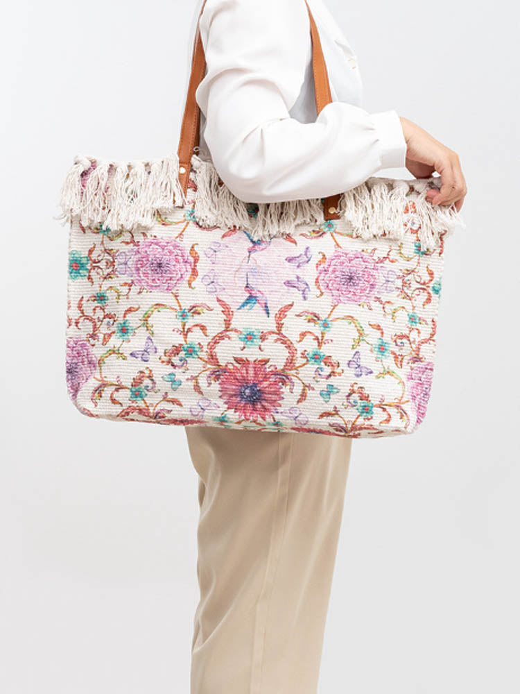 Canvas Printed Shoulder Bag