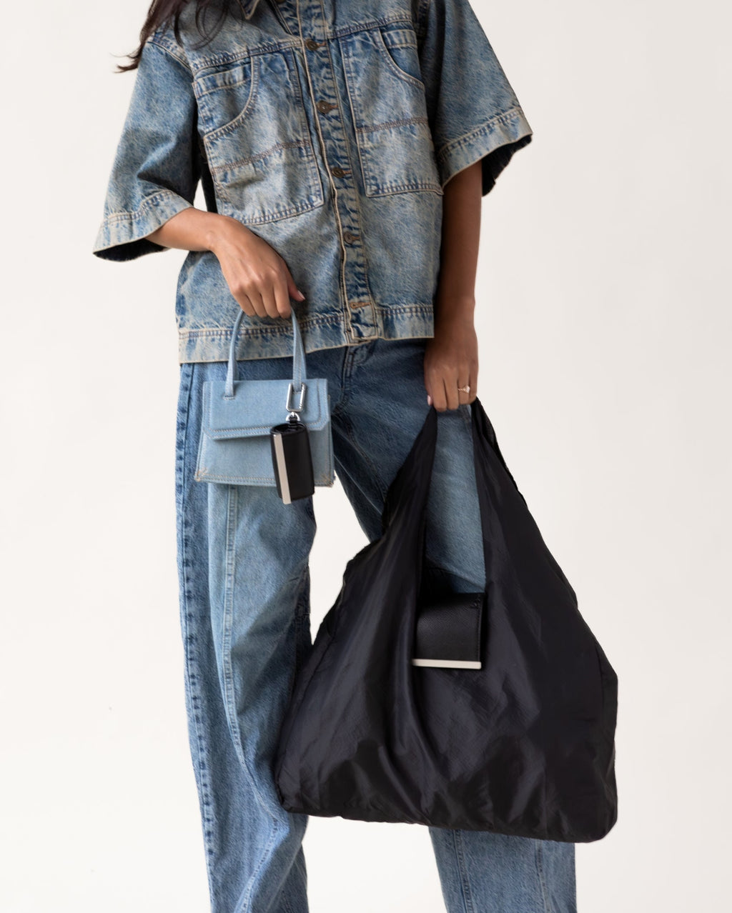 Keychain tote - jet