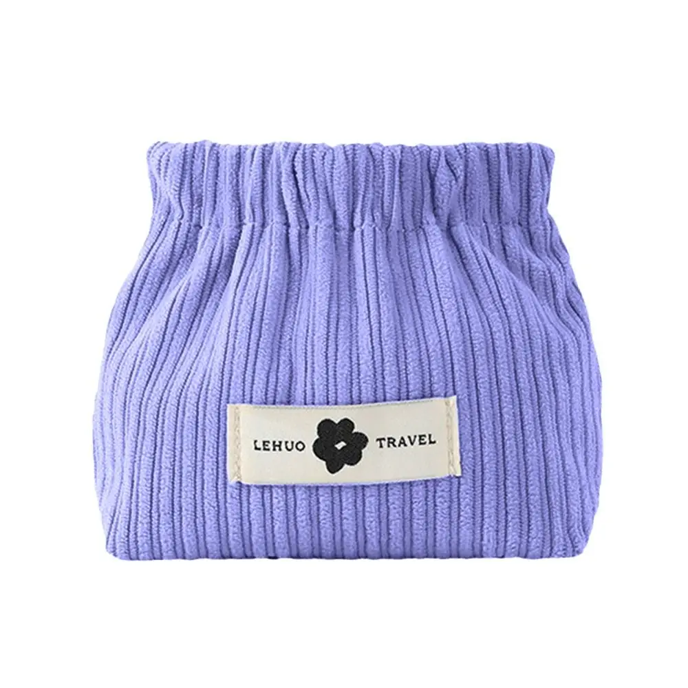 Corduroy Elastic Hair Tie Organizer