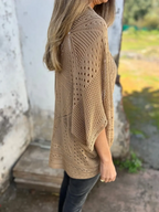 Hollow Half Sleeve Cardigan