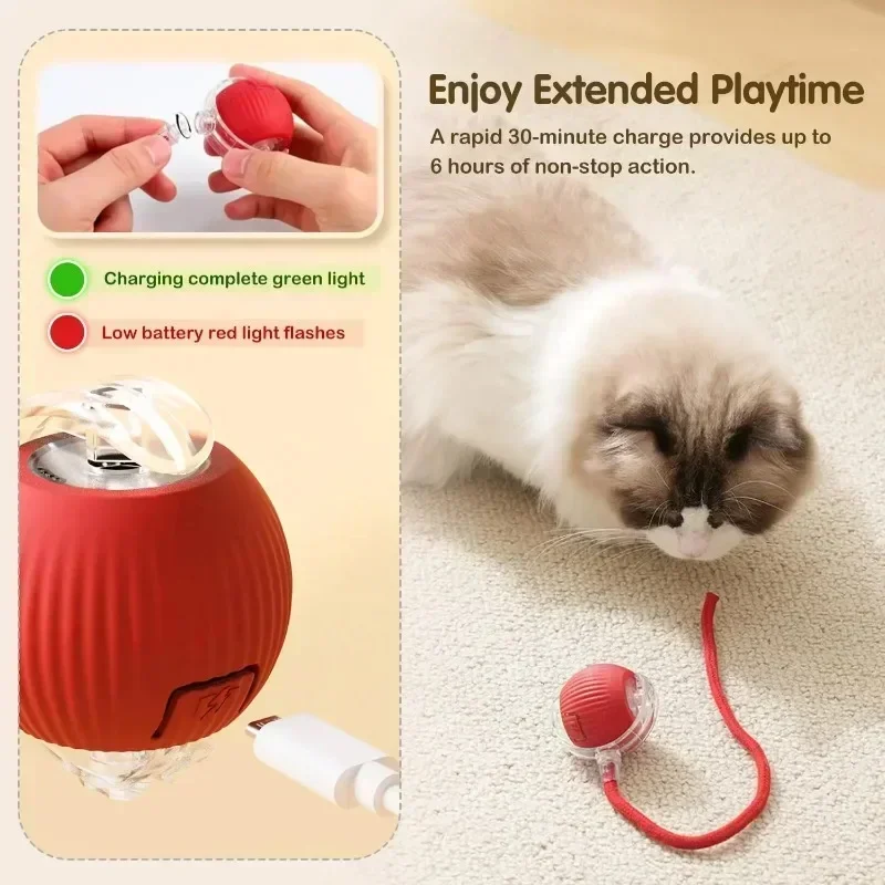 Interactive Cat Ball | Keeps your cat active and happy