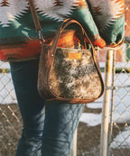 Wrangler Genuine Hair-On Cowhide Tote Bag