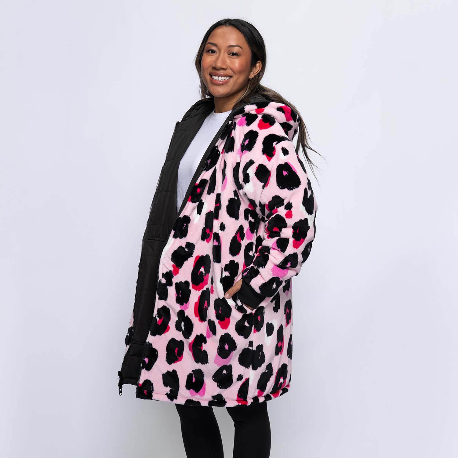 Black/Pink Leopard Print