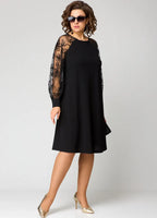 Destiny - Ttendy Lace-Sleeve Dress