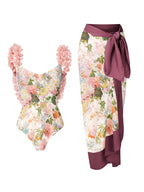 One-Piece Appliqué Sexy Bikini Swimsuit