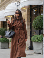 Molly | Kunstwildleder Trenchcoat