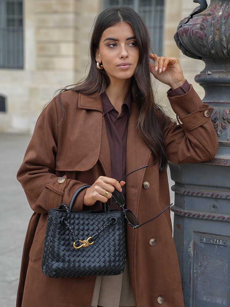 Molly | Kunstwildleder Trenchcoat