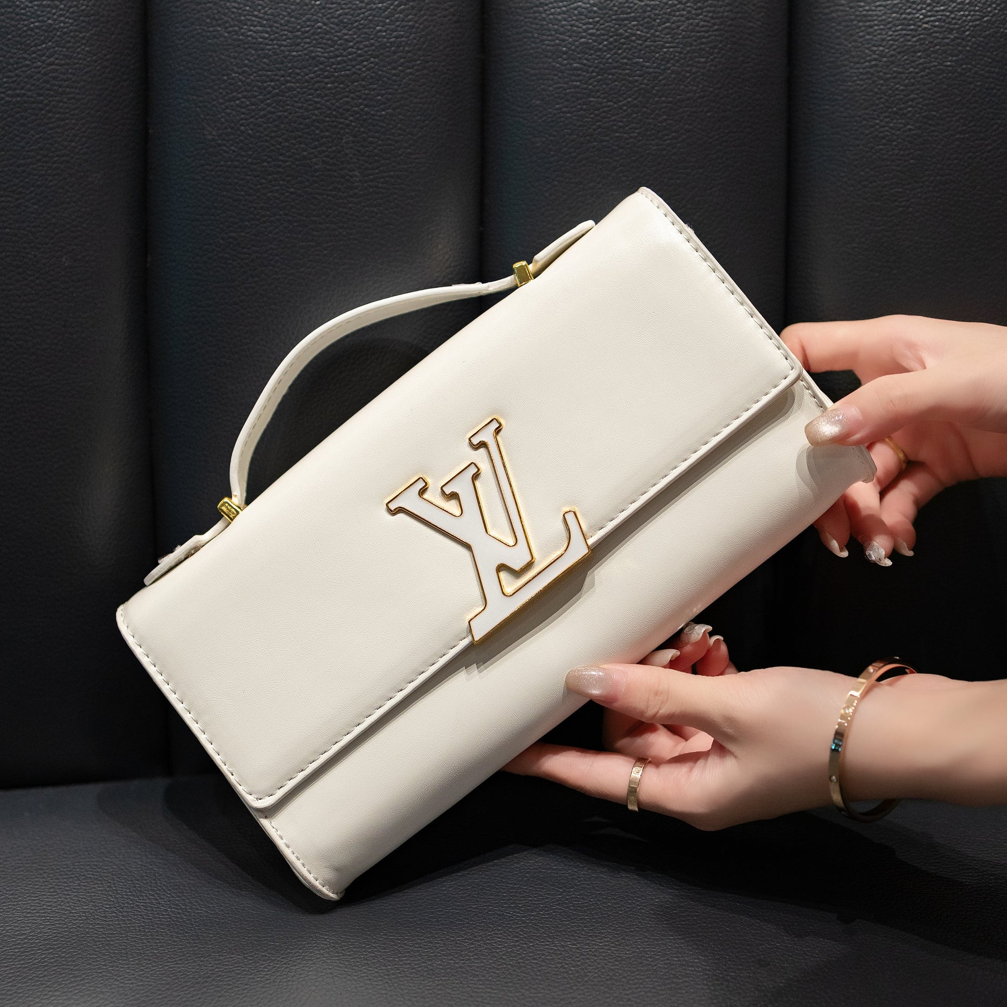 Luxe Texture Leather Handbag