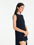 Minimalist High-Low Sleeveless Playsuit