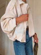 Oversized Batwing Wool Jacket