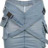 Street Style Cargo Skirt