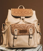 Wrangler Floral Tooled Concealed Carry Backpack