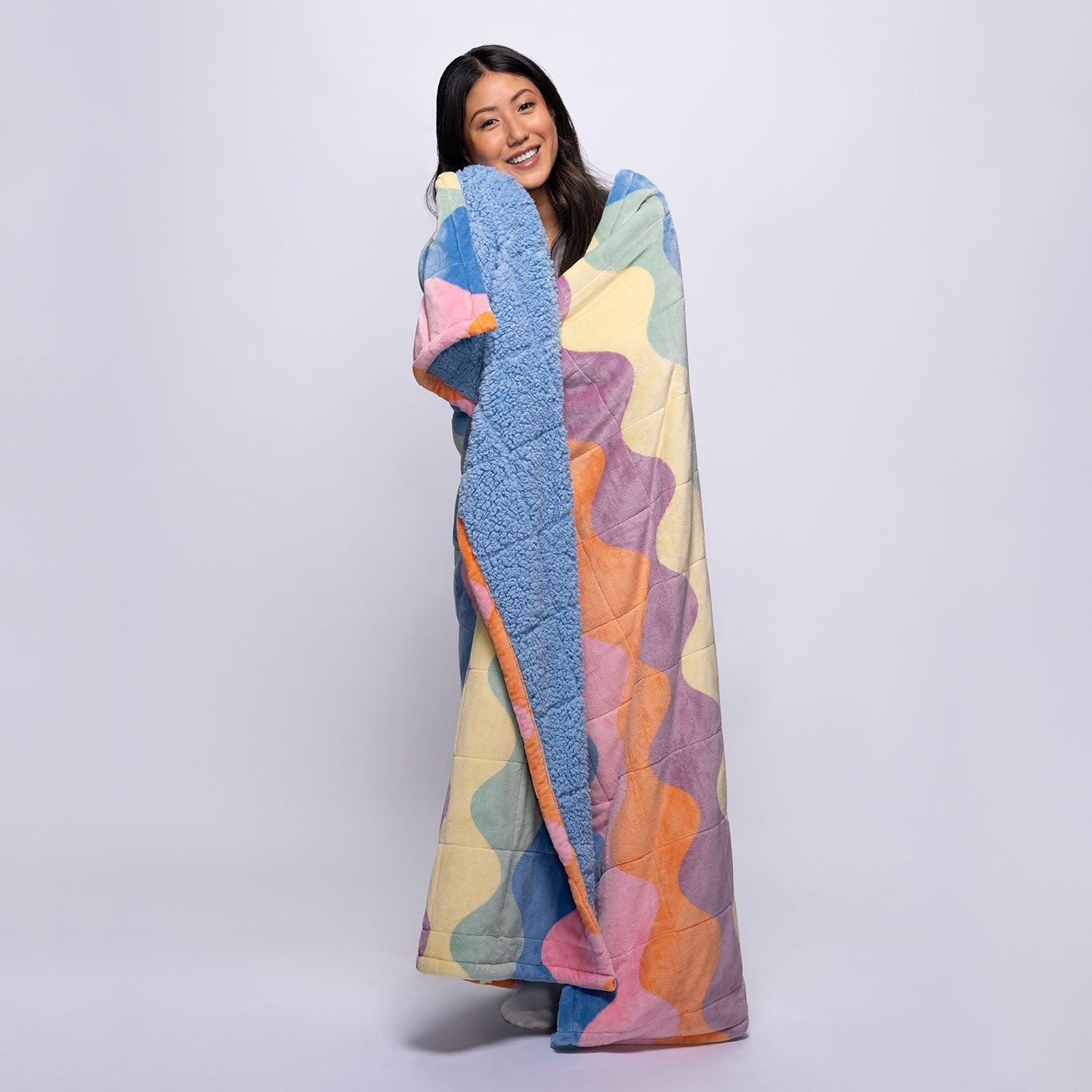 Pastel Wave Blanket