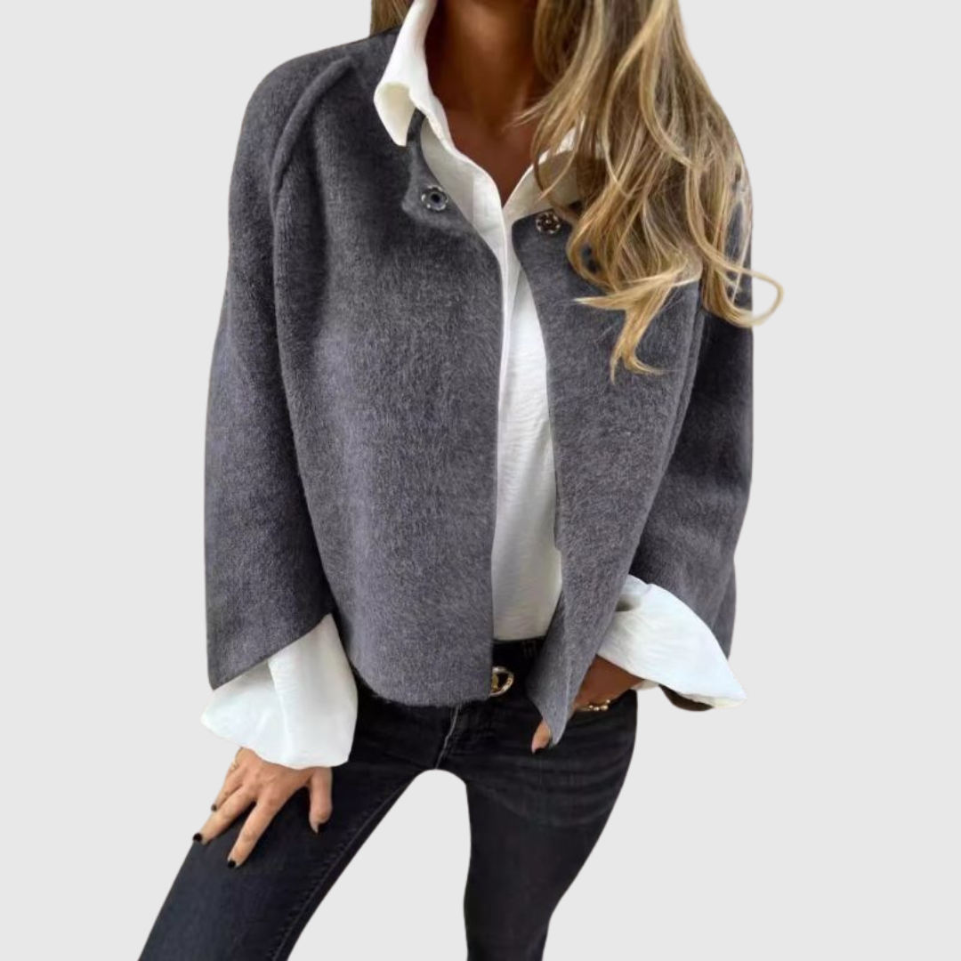 Elise | Short coat with elegant flared sleeves