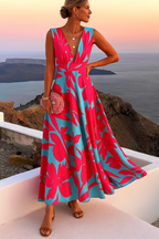 French dress with floral middle waist fragrance