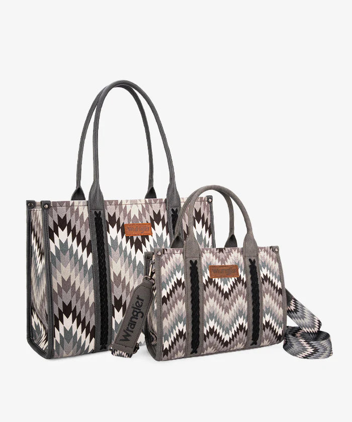 Wrangler Southwestern Pattern Concealed Carry Wide Tote Collection