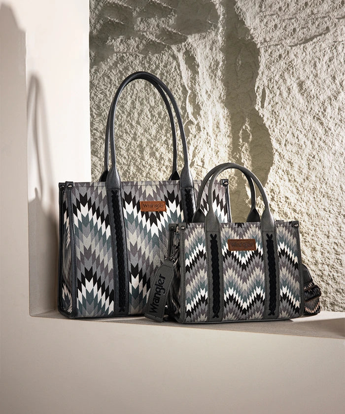 Wrangler Southwestern Pattern Concealed Carry Wide Tote Collection