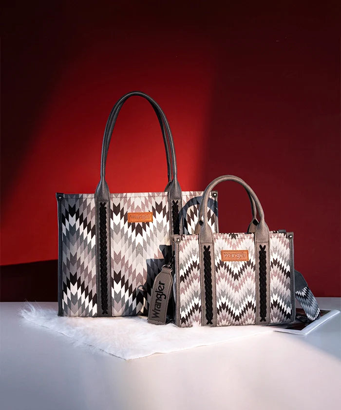 Wrangler Southwestern Pattern Concealed Carry Wide Tote Collection