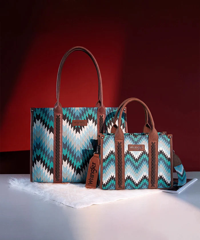 Wrangler Southwestern Pattern Concealed Carry Wide Tote Collection
