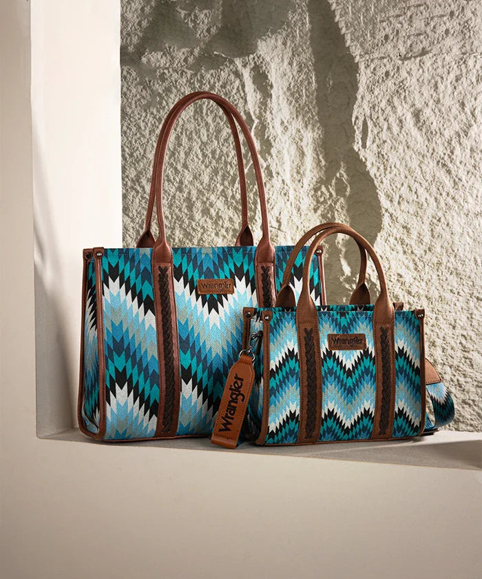 Wrangler Southwestern Pattern Concealed Carry Wide Tote Collection