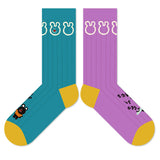 Cartoon Black Bear Cotton Socks