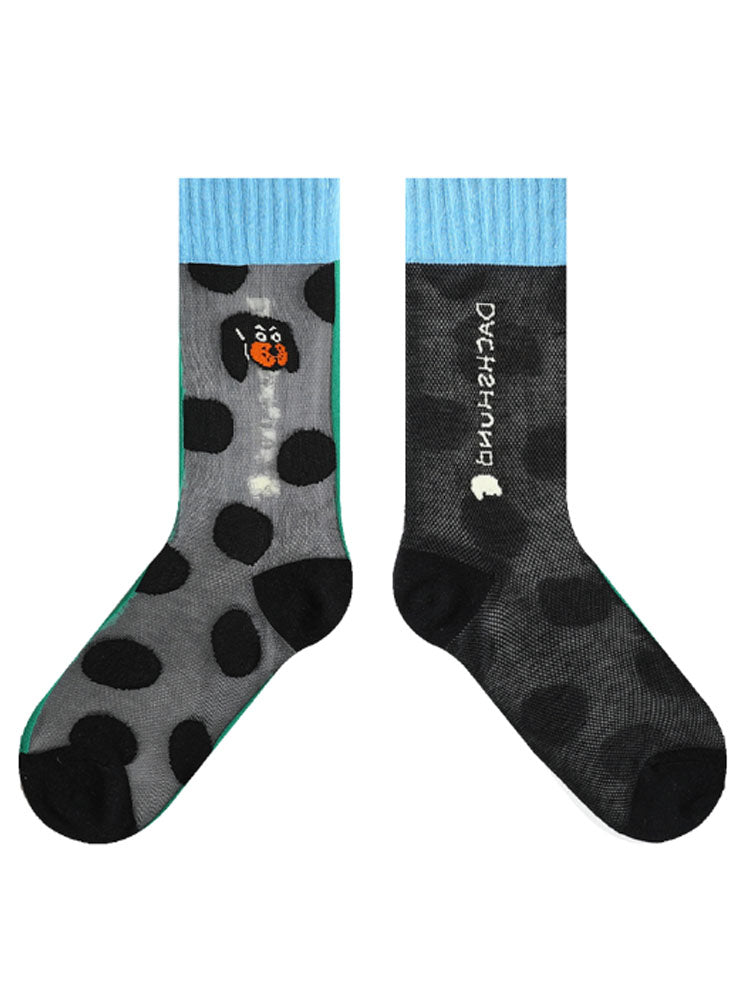 Cartoon Puppy Pattern Socks