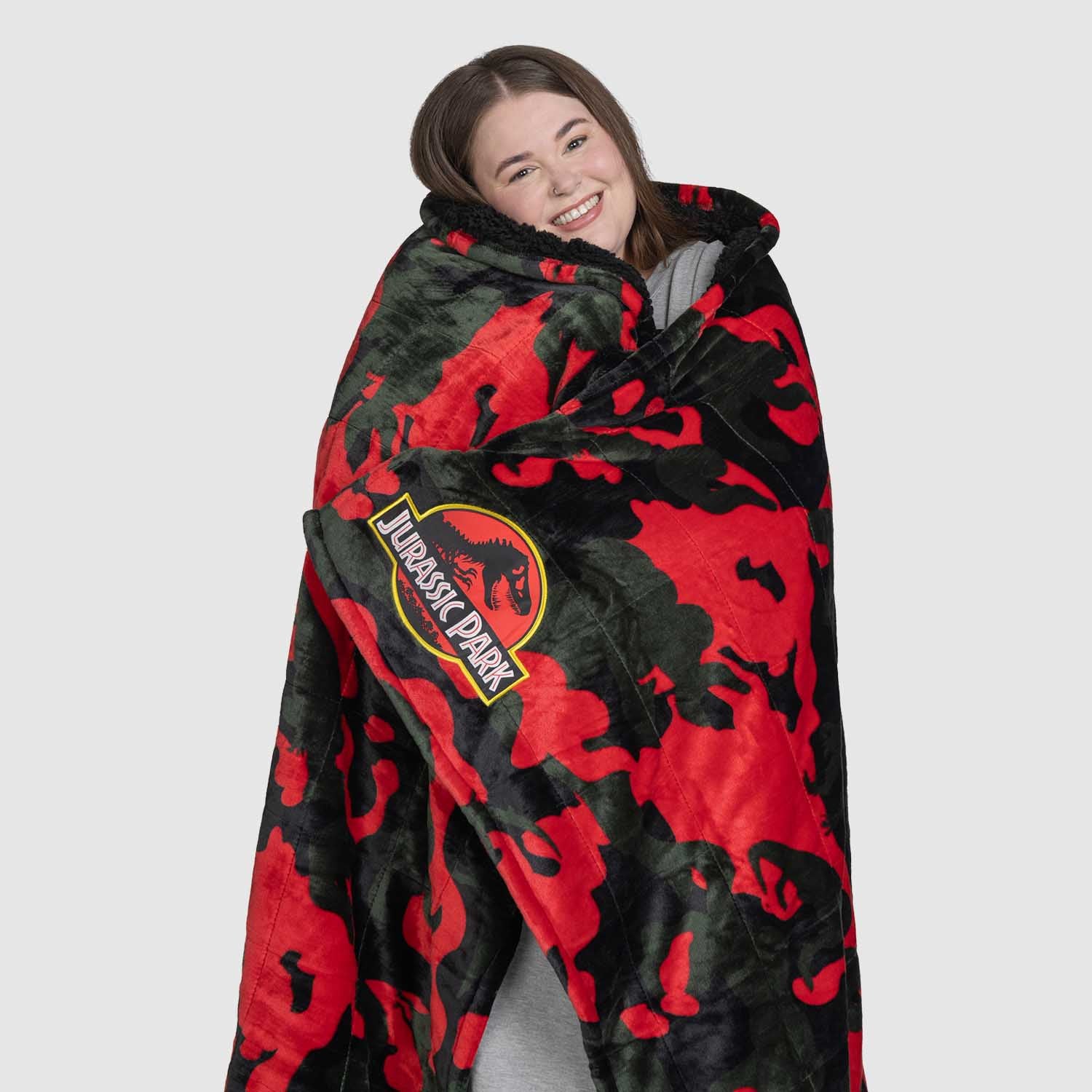 Jurassic Park Sherpa Blanket