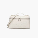 Harper Ostrich inspired Leather Vanity Bag