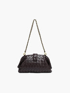 Tessa woven clutch